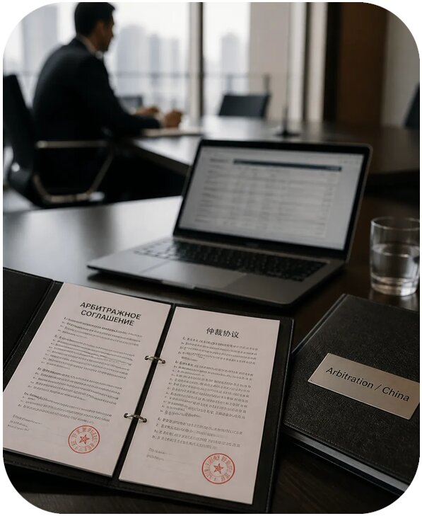 Арбитражный спор с китайской компанией от 77445 р. | Фиалан-Лбн